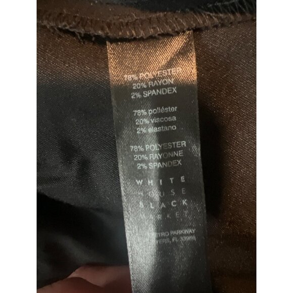 White House Black Market Womens Black Bootcut Dress Pants Size‎ 10 - Picture 3 of 8